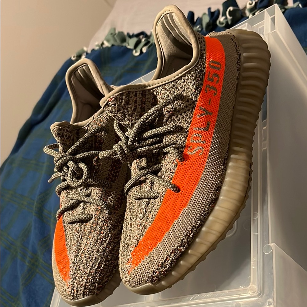 Adidas Yeezy Boost 350 V2 - Gray and Orange